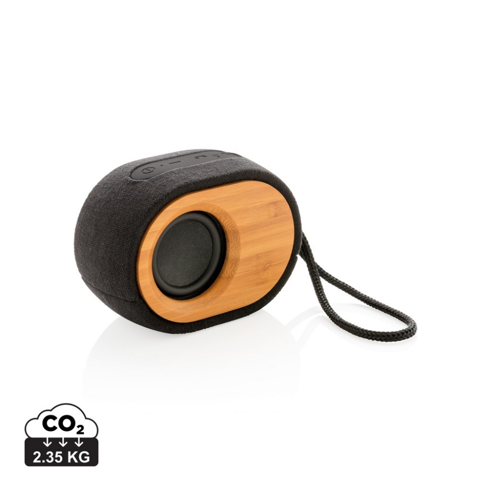 Logo trade promotional merchandise picture of: Bamboo X  speaker