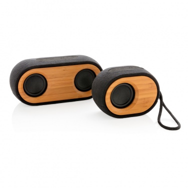 Logo trade promotional merchandise image of: Bamboo X  speaker