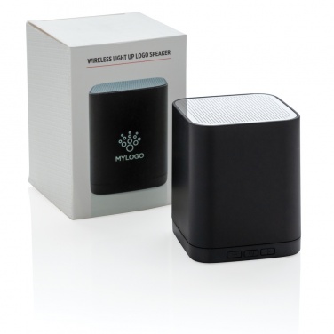 Logo trade promotional merchandise picture of: Light up logo wireless speaker