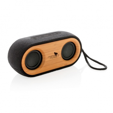 Logotrade business gift image of: Bamboo X double speaker
