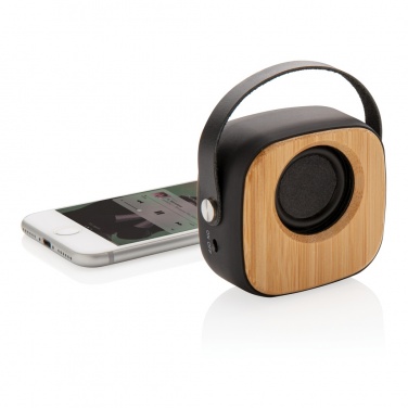 Logotrade promotional item picture of: Bamboo 3W Wireless Fashion Speaker