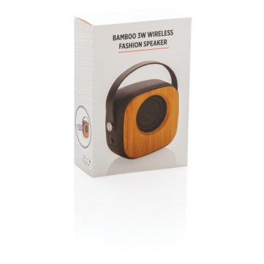 Logotrade advertising product picture of: Bamboo 3W Wireless Fashion Speaker
