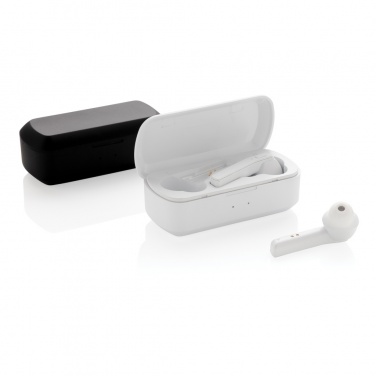 Logo trade promotional items picture of: Free Flow TWS earbuds in charging case