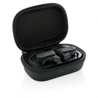 Logo trade promotional gift photo of: TWS sport earbuds in charging case
