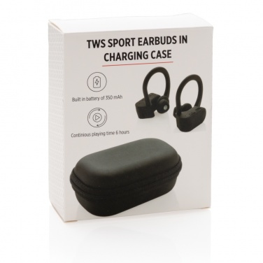Logo trade promotional products picture of: TWS sport earbuds in charging case