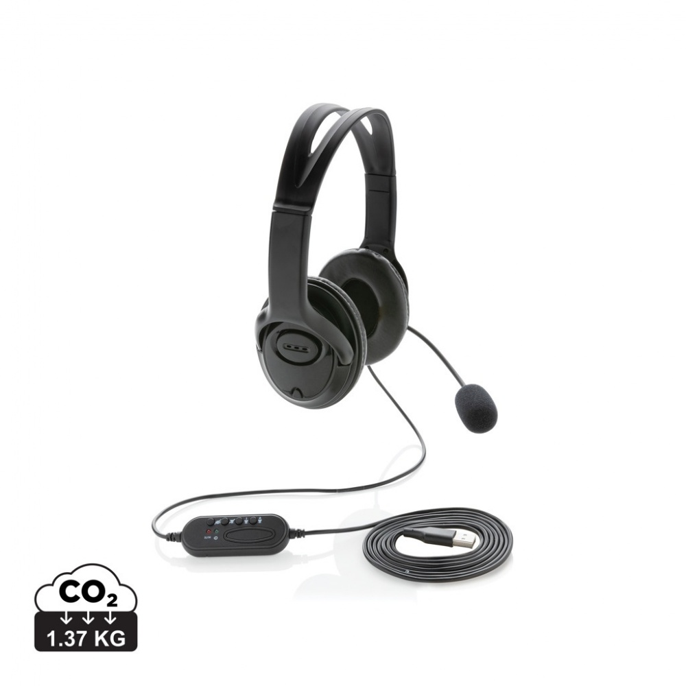 Logotrade advertising product image of: Over ear wired work headset