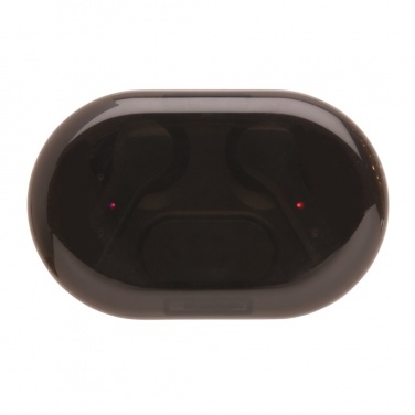 Logo trade promotional giveaways picture of: Light up logo TWS earbuds in charging case
