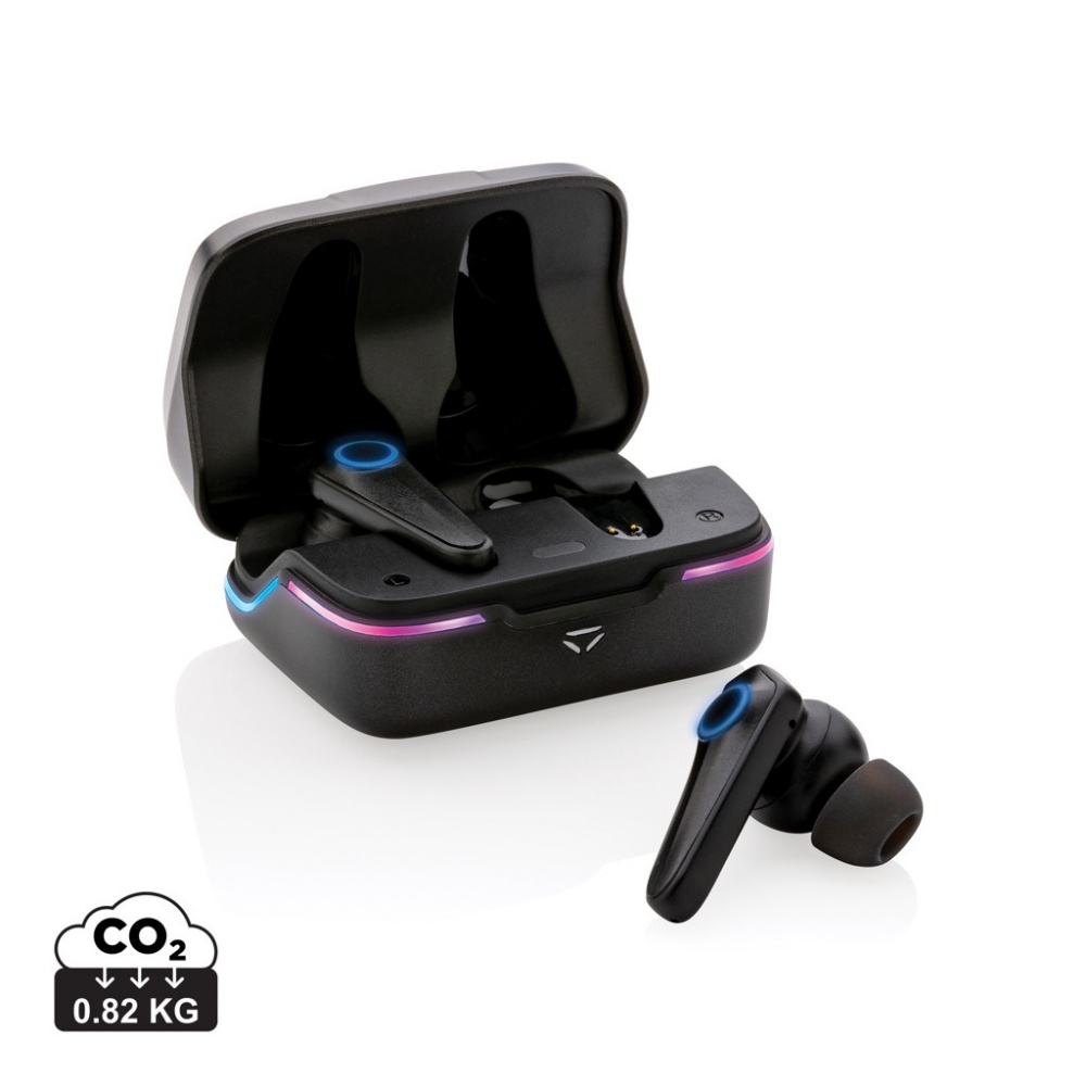 Logo trade corporate gifts image of: RGB gaming earbuds with ENC