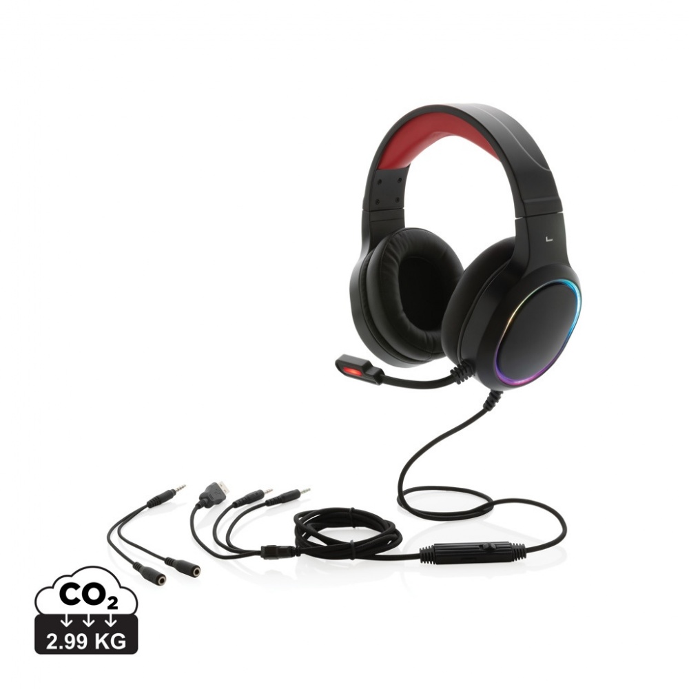 Logo trade corporate gift photo of: RGB gaming headset