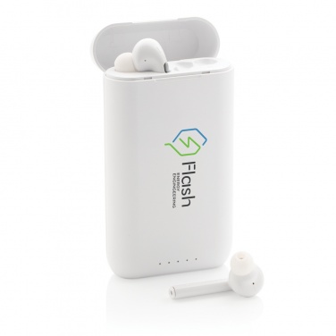 Logo trade corporate gifts picture of: Liberty TWS earbuds with 5.000 mAh powerbank