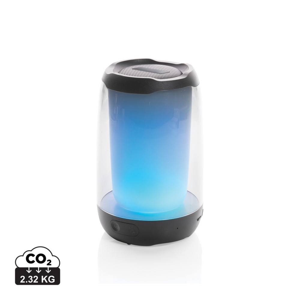 Logo trade promotional products image of: RCS recycled plastic Lightboom 5W speaker