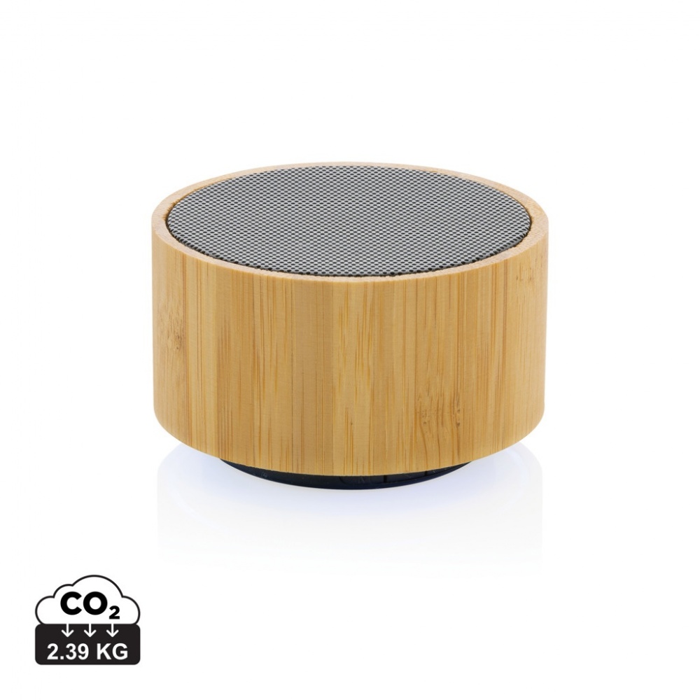 Logotrade corporate gifts photo of: RCS recycled plastic and bamboo 3W wireless speaker