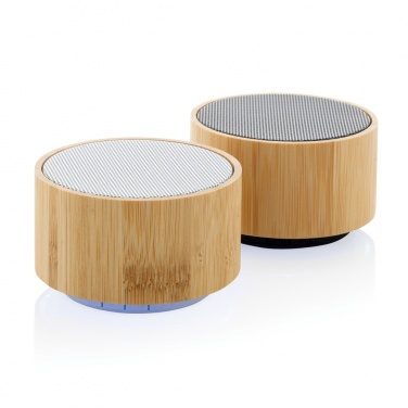 Logotrade promotional merchandise photo of: RCS recycled plastic and bamboo 3W wireless speaker