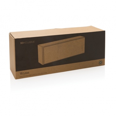 Logo trade promotional giveaway photo of: Wynn 10W bamboo wireless speaker