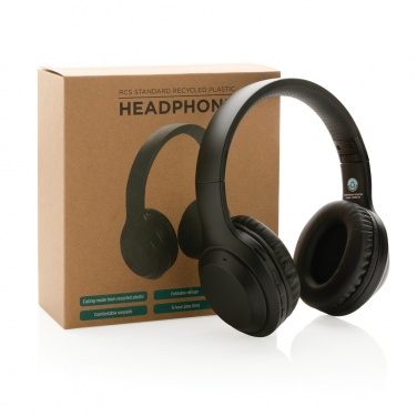 Logo trade promotional items image of: RCS standard recycled plastic headphone