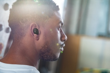 Logo trade promotional product photo of: Urban Vitamin Palm Springs RCS rplastic ENC earbuds