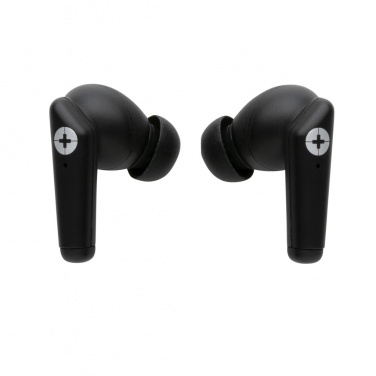 Logo trade corporate gift photo of: RCS recycled plastic Swiss Peak TWS earbuds 2.0