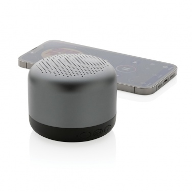 Logo trade promotional merchandise picture of: Terra RCS recycled aluminium 5W wireless speaker
