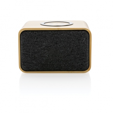 Logotrade corporate gift image of: RCS Rplastic 3W speaker with bamboo 5W wireless