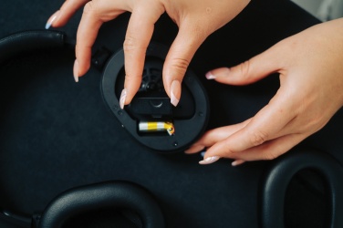 Logotrade promotional giveaways photo of: Irvine RCS recycled and repairable ANC wireless headphone