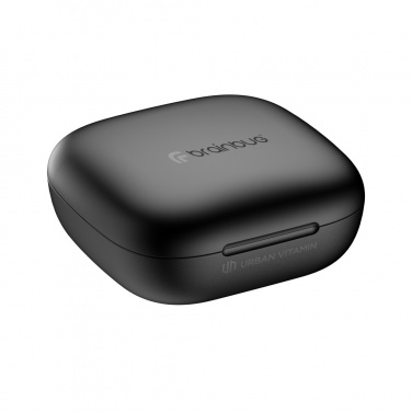 Logo trade corporate gifts image of: Lakewood RCS recycled and repairable wireless earbuds