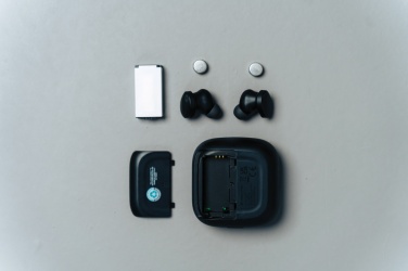Logotrade business gift image of: Lakewood RCS recycled and repairable wireless earbuds