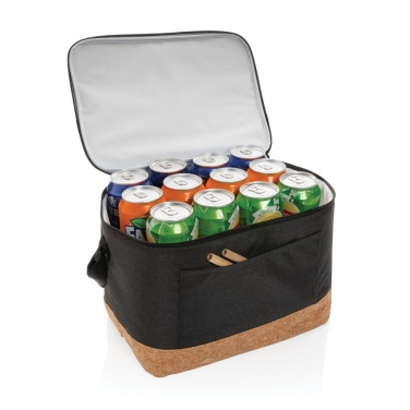 Logotrade promotional merchandise image of: Impact AWARE™ XL RPET two tone cooler bag with cork detail