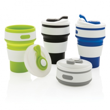 Logo trade promotional merchandise image of: Foldable silicone cup