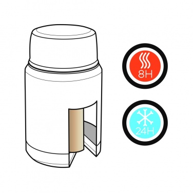 Logo trade promotional merchandise picture of: Swiss Peak Elite copper vacuum food container