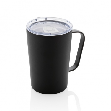 Logotrade corporate gift image of: RCS Recycled stainless steel modern vacuum mug with lid