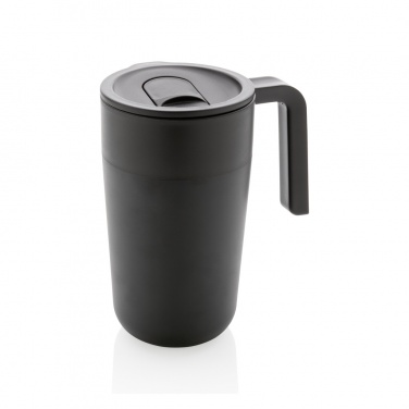 Logo trade corporate gifts image of: GRS Recycled PP and SS mug with handle