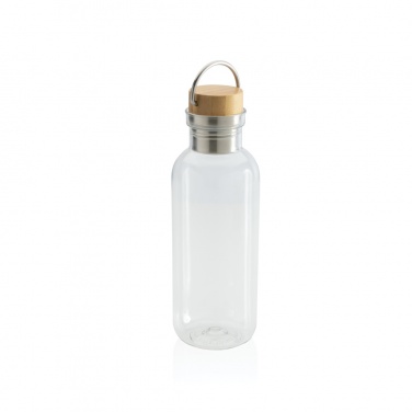 Logotrade advertising product picture of: RCS RPET bottle with bamboo lid and handle