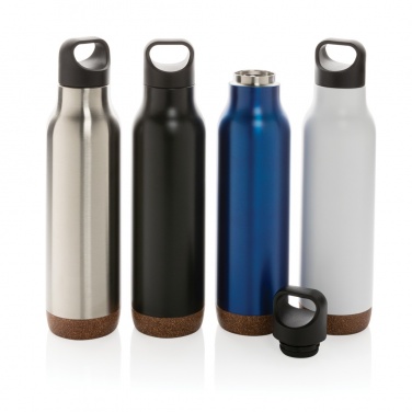 Logo trade corporate gifts image of: Cork leakproof vacuum flask