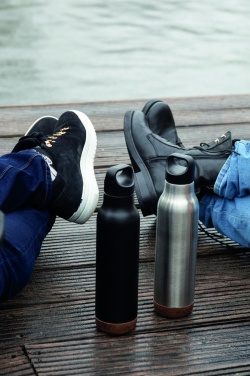 Logo trade promotional items image of: Cork leakproof vacuum flask