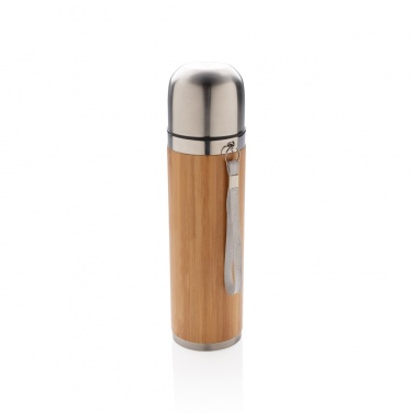 Logo trade promotional gifts picture of: Bamboo vacuum travel flask