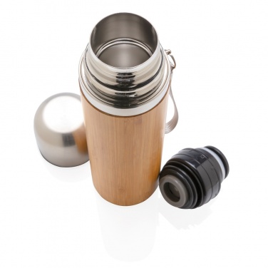 Logotrade promotional item picture of: Bamboo vacuum travel flask