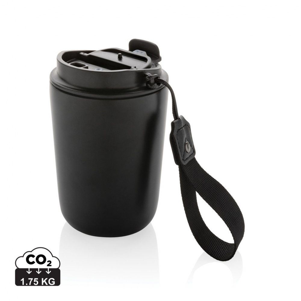 Logo trade promotional products picture of: Cuppa RCS re-steel vacuum tumbler with lanyard