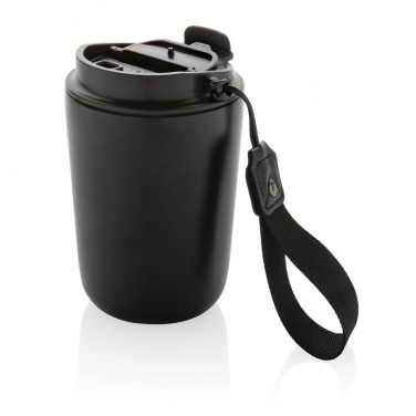 Logo trade business gifts image of: Cuppa RCS re-steel vacuum tumbler with lanyard