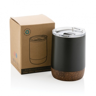 Logo trade promotional gift photo of: RCS Re-steel cork small vacuum coffee mug