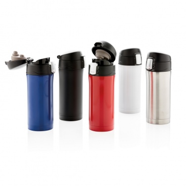 Logo trade promotional items image of: RCS Recycled stainless steel easy lock vacuum mug