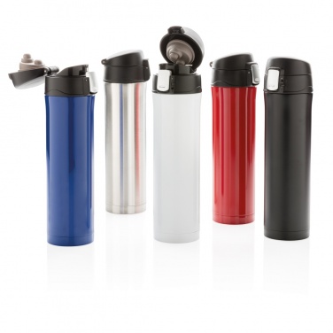 Logo trade corporate gifts picture of: RCS Re-steel easy lock vacuum flask