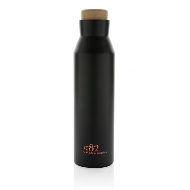 Logo trade business gifts image of: Gaia RCS certified recycled stainless steel vacuum bottle