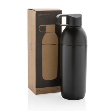 Logo trade business gifts image of: Flow RCS recycled stainless steel vacuum bottle