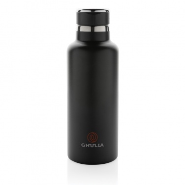 Logo trade promotional merchandise picture of: Hydro RCS recycled stainless steel vacuum bottle with spout