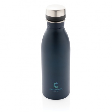 Logo trade promotional products image of: RCS Recycled stainless steel deluxe water bottle