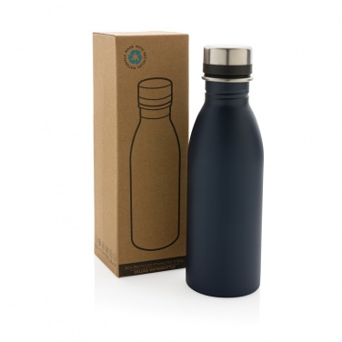 Logo trade promotional items picture of: RCS Recycled stainless steel deluxe water bottle