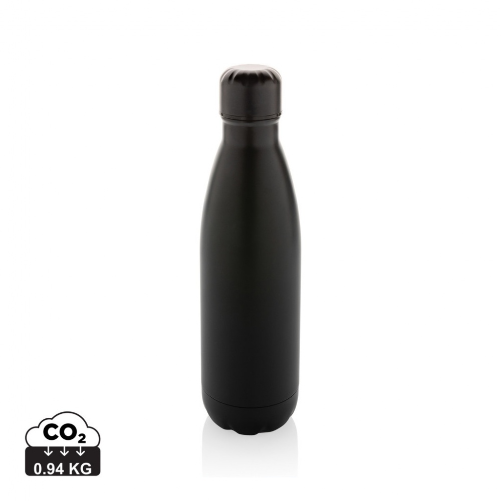 Logo trade business gifts image of: Eureka RCS certified re-steel single wall water bottle