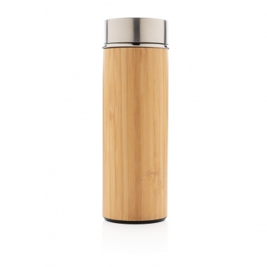 Logotrade promotional giveaway image of: Leak proof bamboo vacuum bottle