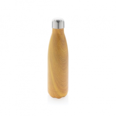 Logotrade advertising product picture of: Vacuum insulated stainless steel bottle with wood print