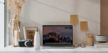 Logo trade promotional giveaways image of: UV-C steriliser vacuum stainless steel bottle